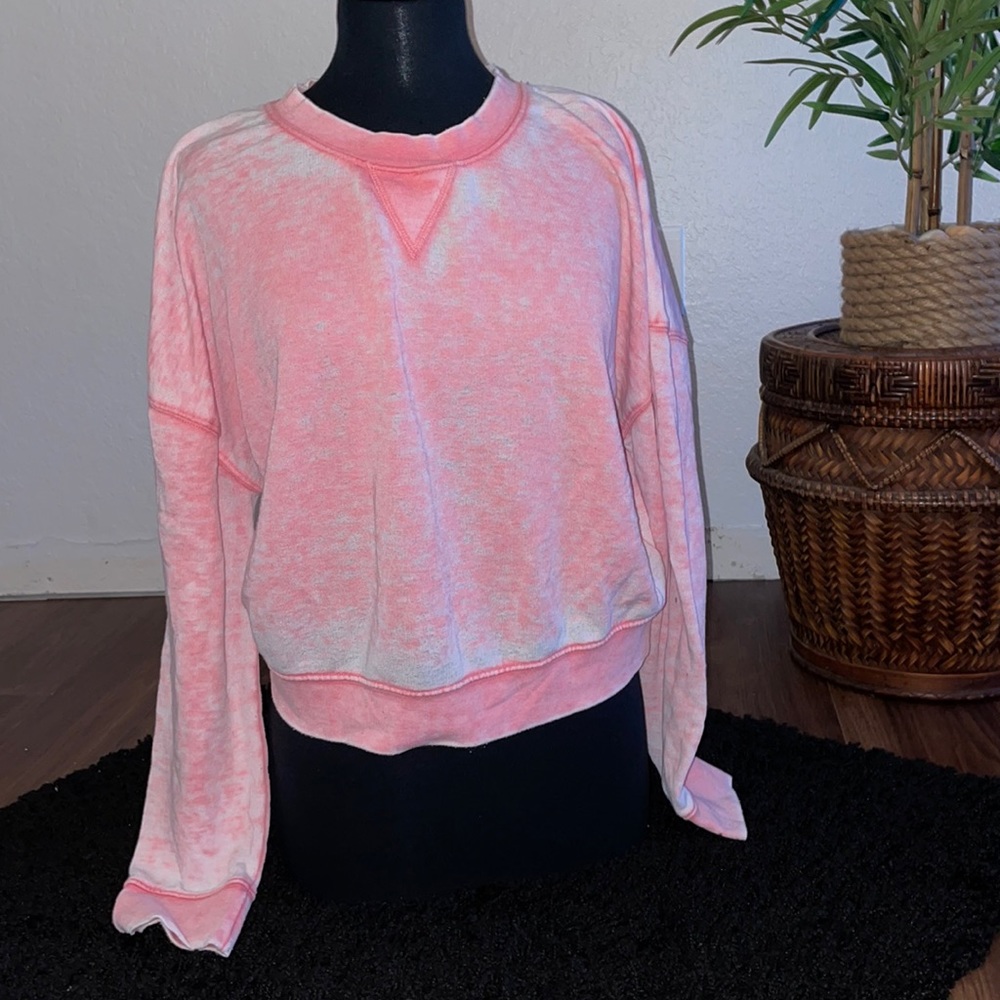 Pink Stonewash Topshop Sweater